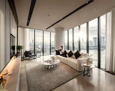 Banyan Tree Residences Riverside Bangkok บันยัน ทรี เรสซิเดนซ์ ริเวอร์ไซด์ กรุงเทพ的2房公寓出租，第4张，共5张