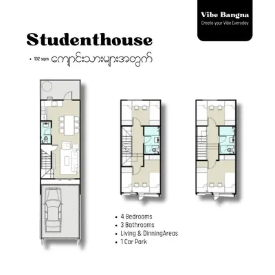 4-bed townhouse for sale near BTS Bang Na, photo 5 of 5