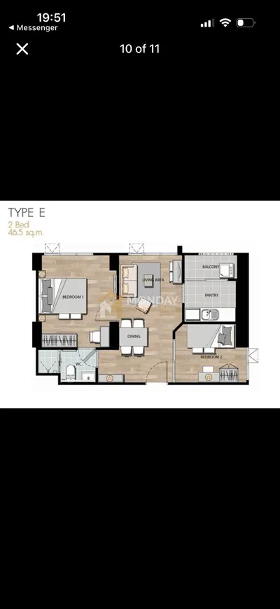 ขายคอนโด 2 ห้องนอน Aspire Rama 4 รูปที่ 2 จาก 5