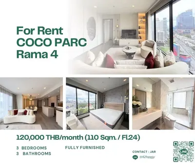 3-bed condo for rent near MRT Khlong Toei, photo 1 of 5