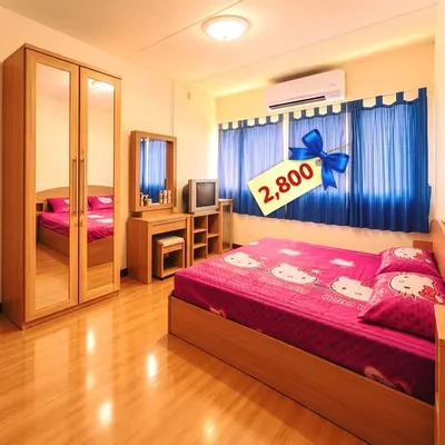 Popular Condo Muang Thong Thani的公寓出租，第1张，共3张