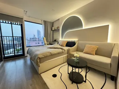 SOHO Bangkok Ratchada的1房公寓出租，第1张，共7张