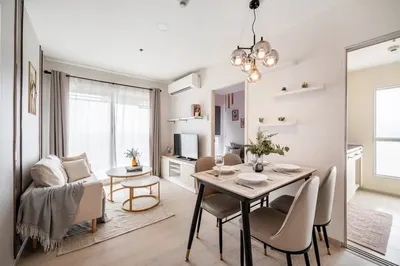 Aspire Sathorn-Taksin (Timber Zone)の2ベッドルームコンドミニアム（賃貸）、写真1/5