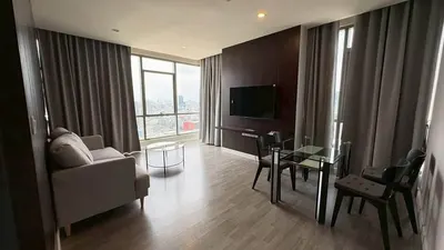 The Room Rama 4的2房公寓出租，第1张，共5张