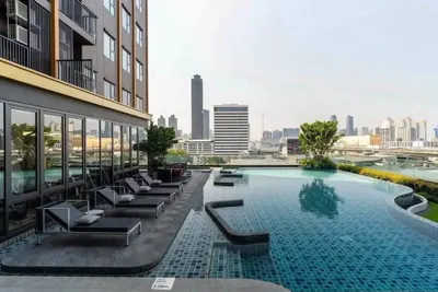 Condo 1 chambre à louer près de la station MRT Phetchaburi, photo 4 sur 8