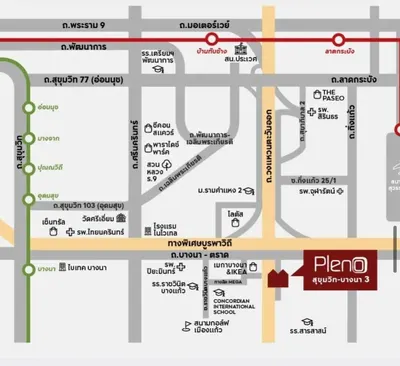Pleno Sukhumvit-Bangna 2的3房联排别墅出租，第3张，共5张