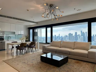 2-bed condo for rent at Amanta Lumpini, photo 1 of 5