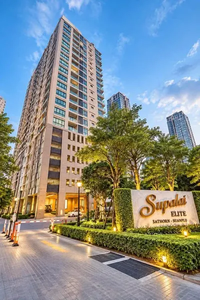 Supalai Elite Sathon - Suanpluの2ベッドルームコンドミニアム（賃貸）、写真8/10