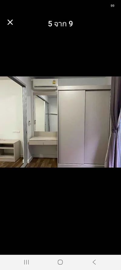 A Space ME Sukhumvit 77の1ベッドルームコンドミニアム（賃貸）、写真3/5