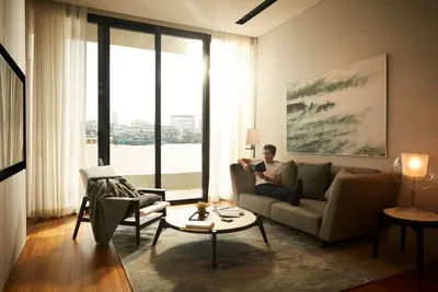 Banyan Tree Residences Riverside Bangkok บันยัน ทรี เรสซิเดนซ์ ริเวอร์ไซด์ กรุงเทพの2ベッドルームコンドミニアム（賃貸）、写真5/5