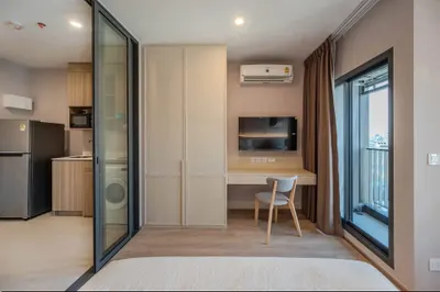 Studio condo for rent near MRT Phra Ram 9, photo 4 of 5