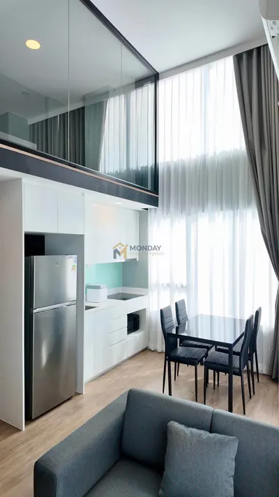 Siamese Residence Rama 9 Bangkok的2房联排别墅出租，第4张，共8张