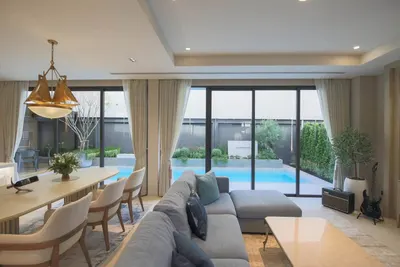 5-bed house for rent near ARL Makkasan, photo 3 of 5