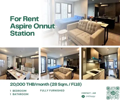 1-bed condo for rent at Aspire Onnut Station, photo 8 of 8