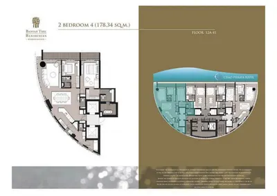 Banyan Tree Residences Riverside Bangkok บันยัน ทรี เรสซิเดนซ์ ริเวอร์ไซด์ กรุงเทพの2ベッドルームコンドミニアム（賃貸）、写真5/9