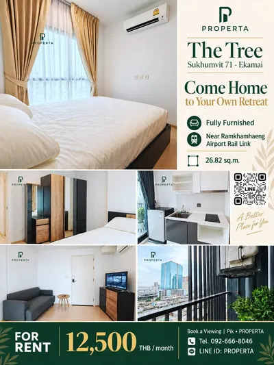 The Tree Sukhumvit 71-Ekamai的公寓出租，第1张，共2张