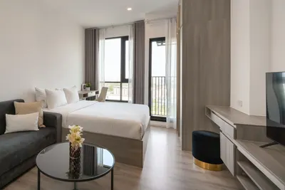 Knightsbridge Sukhumvit-Thepharak的开间公寓出租，第1张，共5张