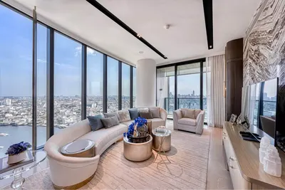 Banyan Tree Residences Riverside Bangkok บันยัน ทรี เรสซิเดนซ์ ริเวอร์ไซด์ กรุงเทพ的2房公寓出租，第1张，共5张