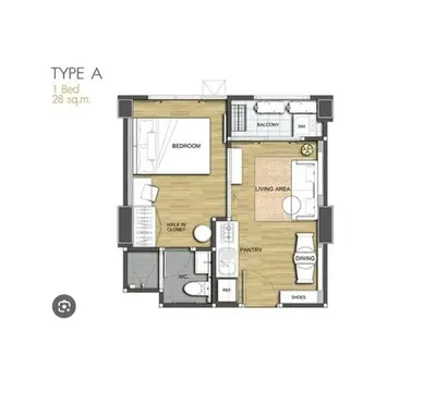 ขายคอนโด 1 ห้องนอน Aspire Rama 4 รูปที่ 1 จาก 5