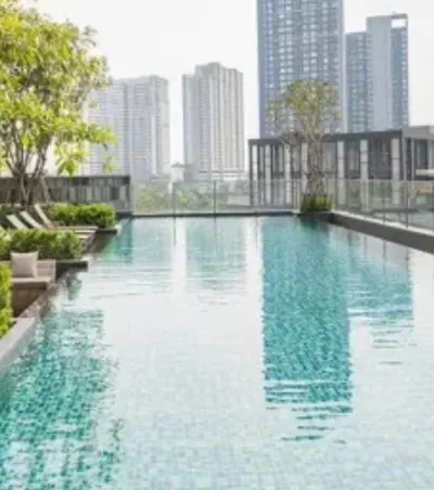 THE BASE Park West - Sukhumvit 77の2ベッドルームコンドミニアム（賃貸）、写真2/5