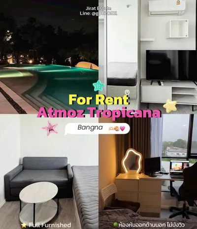 Atmoz Tropicana Bangna的1房公寓出租，第6张，共9张